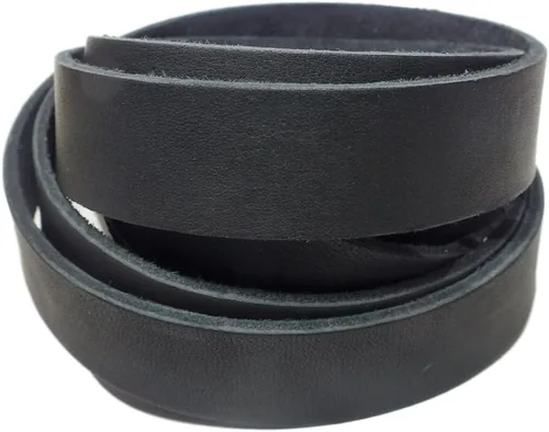Miniatura 7 de TOFL Tiras de cuero gruesas de 7/8 pulgadas de ancho x 72 pulgadas (6 pies) de largo para manualidades, 1/8 pulgadas de grosor (7-8 onzas), correas