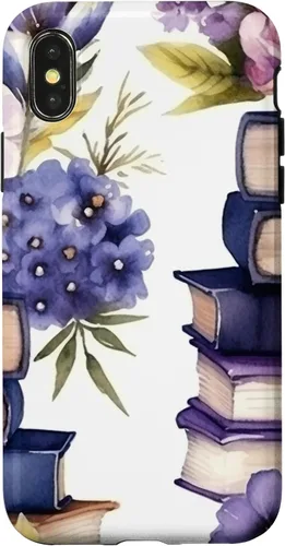 Miniatura 5 de Funda para iPhone 12 Pro Max Book Lover Purple Flower