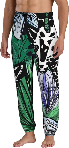 Miniatura 2 de Jutdopt Men Beautiful Pattern with Flowers Sweatpants Joggers Sweatpants Baggy Jogger Pants with Pocket for Men