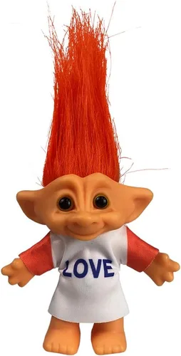 Miniatura 13 de Muñecas vintage Troll cromáticas adorables para colecciones, proyectos escolares, artes y manualidades, recuerdos de fiesta, 7.5 pulgadas de alto