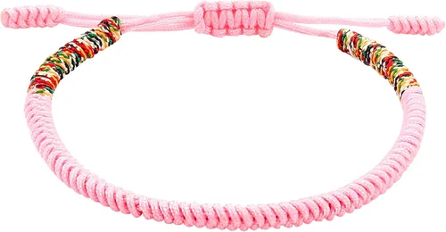 Miniatura 14 de Pulseras tibetanas hechas a mano con cuerda roja para él y ella, pulsera de la amistad, pulsera de la amistad, hilo negro y rojo para protección