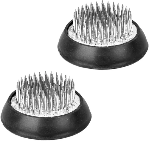 Miniatura 10 de Flower Frog - Soporte de acero inoxidable para arreglos florales (1.4 pulgadas (2 piezas)