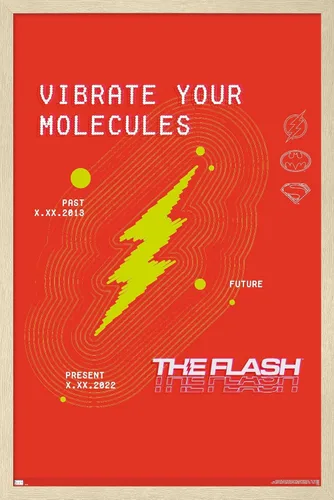 Miniatura 7 de Trends International Póster de pared de DC Comics Movie The Flash - Vibrate Your Molecules Versión enmarcada en blanco