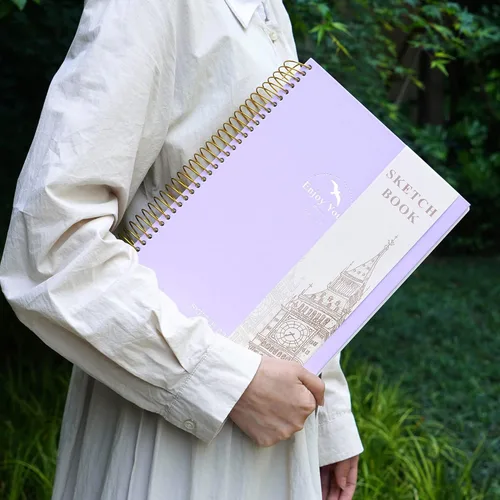 Miniatura 6 de FLYING EAGLE Cuaderno de bocetos de tapa dura para dibujo 8.5 x 11, bloc de bocetos con espiral para adultos, mujeres, niños con papel premium