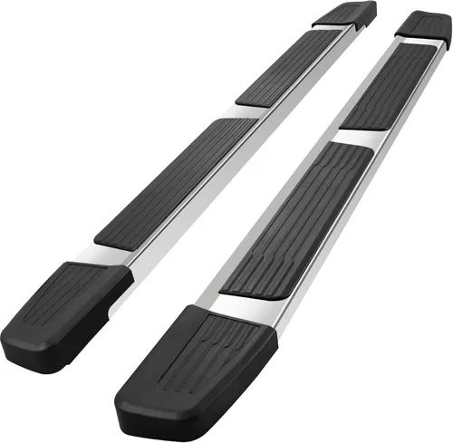 Miniatura 7 de Estribos de 6 pulgadas compatibles con Chevy Silverado/Gmc Sierra 1500 Crew Cab 2019-2026, Silverado/Sierra 2500hd 3500hd Crew Cab 20-26, dos tapas