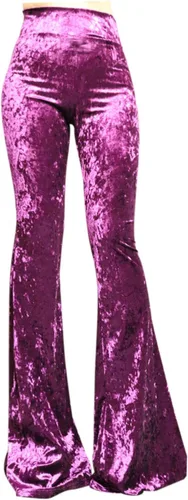 Miniatura 117 de ShopMyTrend - Pantalones de yoga largos con piernas anchas y acampanadas estilo palazzo, con cintura alta, para mujer