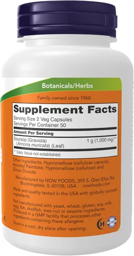 Miniatura 2 de Graviola de NOW Foods, B001F0QW6U, 1, 1