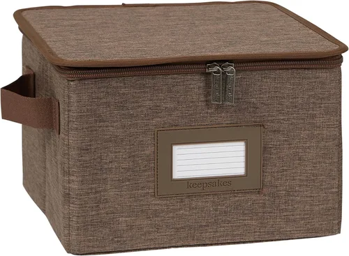 Miniatura 42 de Covermates Keepsakes - Juego de cajas de almacenamiento con cierre de cremallera, paquete de 3 cubos organizadores de poliéster resistente, diseño