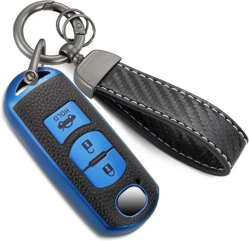 Miniatura 21 de Funda para Llavero Mercedes con Llavero de Cuerda Trenzada de Metal, Funda de Llave Suave Mejorada para Carcasa de Llavero Remoto Inteligente Sin