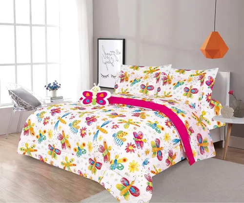Miniatura 11 de Juego de edredón para cama individual y queen para niño y niña, con fundas de almohada, juego de sábanas y almohada decorativa con juguete, varios