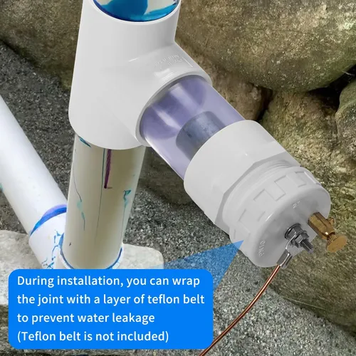 Miniatura 4 de briidea Nuevo Instale 2 '' ánodos de zinc en línea para piscinas de agua salada blanco