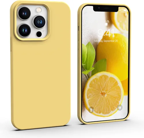 Miniatura 14 de IceSword Compatible con iPhone 13 Pro Max, funda protectora delgada de silicona líquida para teléfono, suave mate lindo para hombres y mujeres, Azul