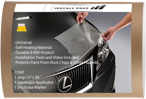 Kit de protección de pintura transparente autoreparable universal para capota y guardabarros (30 cm x 244 cm)