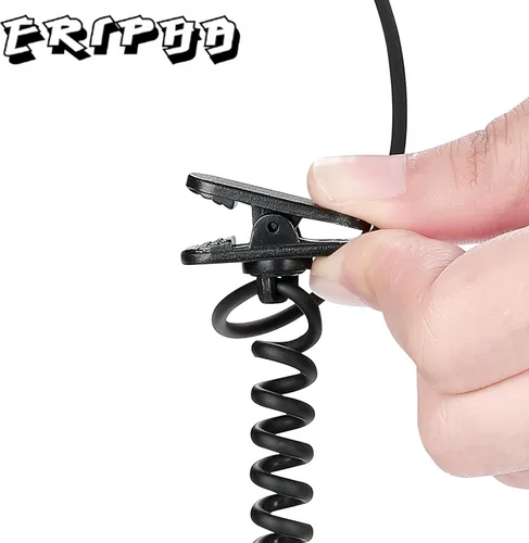 Miniatura 4 de Auricular de policía de 0.138 pulgadas/1 pin solo escucha tubo acústico auricular para altavoz remoto micrófono Motorola Kenwood radio de 2 vías FBI