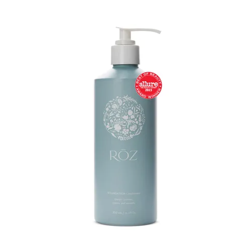 RŌZ Acondicionador de base | Para todo tipo de cabello | Calma, nutre | Ceramidas hidratantes, péptidos de guisantes, aceite de aguacate,