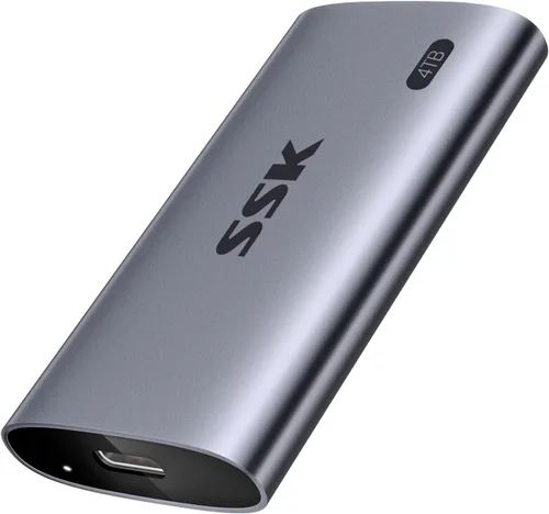 Miniatura 8 de SSK SSD portátil de 1 TB, hasta 2000 MB/s unidades de estado sólido externas, USB 3.2 Gen2X2 NVMe SSD disco duro externo, ultra baja potencia