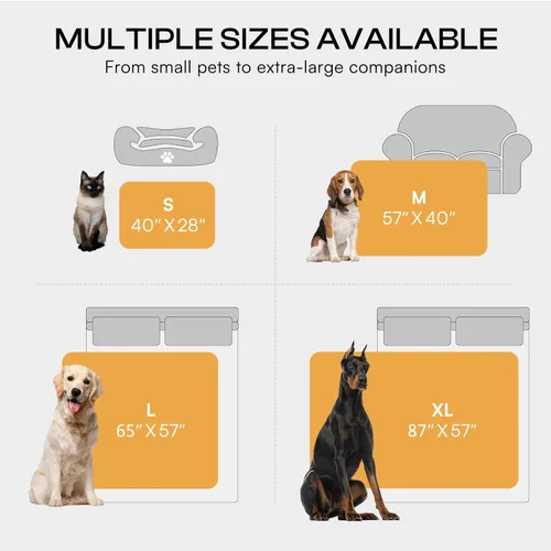 Miniatura 7 de Luciphia Manta de cama impermeable lavable, suave forro polar sherpa reversible para cachorros para perros medianos y grandes, funda protectora