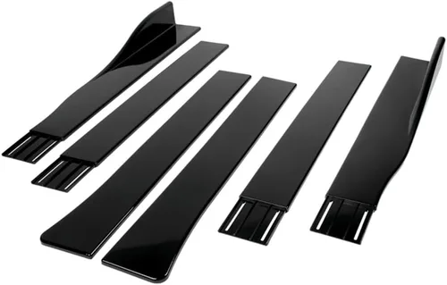 Miniatura 7 de Q1-TECH, 9 piezas de extensiones de difusor de labio de parachoques delantero y falda lateral compatible con Cadillac ATS 2013-2014, kit