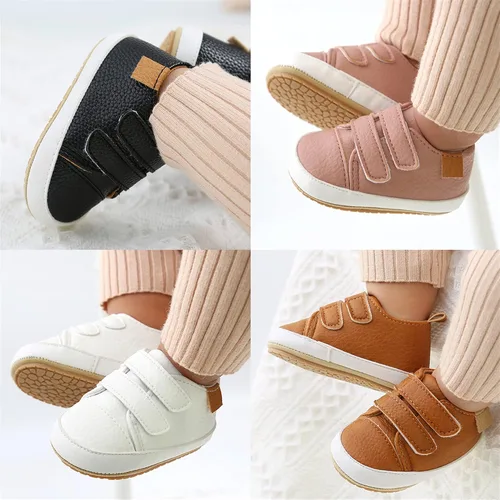 Miniatura 3 de Baby Shoes Boy Girl Infant Sneakers Anti Skid PU Leather Unisex-Baby Newborn First Walking Crib Shoes