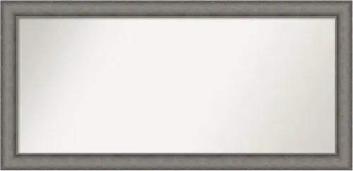Miniatura 190 de Amanti Art Espejo de pared personalizado no biselado (24.5 x 24.5 pulgadas), marco gris marrón alta, varios tamaños personalizados, espejo de baño