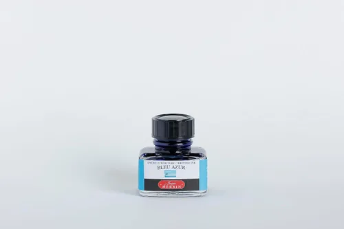 Miniatura 2 de Tinta para pluma estilográfica Herbin - Botella de 30 ml - Bleu Azur