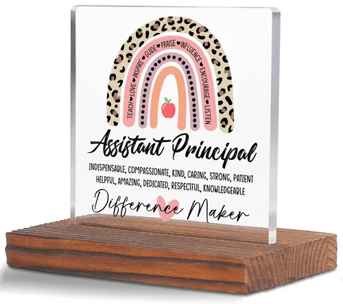 Miniatura 33 de Letrero decorativo de escritorio transparente para después de la escuela, regalo de agradecimiento para mujeres y hombres, regalos de agradecimiento
