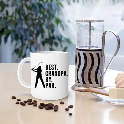 Miniatura 2 de Taza de café Best Grandpa By Par, Día del Padre, Navidad, cumpleaños, regalos para abuelo, golfista taza de café de 11 onzas