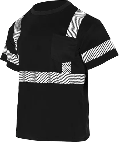 Miniatura 7 de VENDACE Hi Vis - Camisetas de seguridad reflectantes para hombre, ANSI Clase 3, alta visibilidad, camiseta de trabajo de construcción (amarillo, XL)