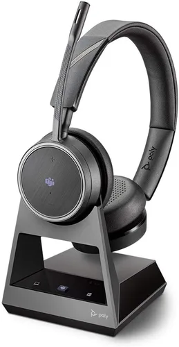 Miniatura 2 de Plantronics - Voyager 4220 Office con base bidireccional USB-A (Poly) - Auriculares Bluetooth de doble oreja (estéreo) - Conéctate a PC, Mac