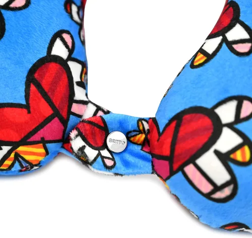 Miniatura 4 de BRITTO Romero - Almohada de cuello de espuma viscoelástica de viaje - corazones voladores