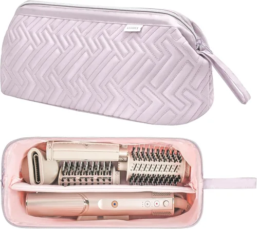 Miniatura 14 de Leudes Bolsa de Viaje para Herramientas de Cabello para Shark Flexstyle Estuche de Transporte Portátil Shark Hair Air Wrap Estuche para Secadora Rosa