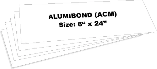 Miniatura 9 de Alumibond - Letrero de metal en blanco (paquete de 5), hecho de placa de chapa de Alumibond para crear letreros personalizados de metal o calle al