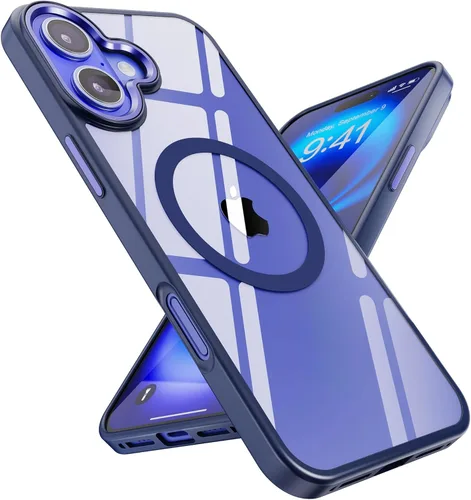 Miniatura 53 de SUCGLES Funda para iPhone 13 Pro Max con MagSafe, imán ultra fuerte N56, protección contra caídas de 12 pies, antiamarilleo, funda magnética