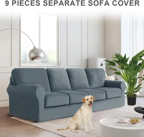 Miniatura 315 de Funda para Sofá de Terciopelo, Fundas Elásticas para Sofá para Funda Principal Separada/Respaldos y Cojines de Asiento, Funda para Sofá, para Fundas