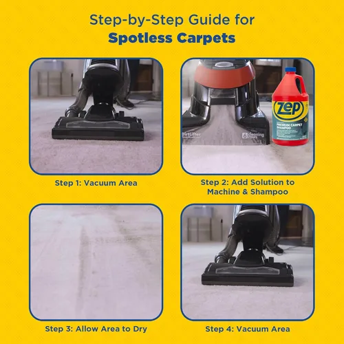 Miniatura 6 de Zep ZUPXC128 - Champú para alfombras de primera calidad, 1 galón (caja de 4), limpieza profunda y eliminación de manchas, para máquinas de alfombras