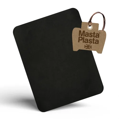 MastaPlasta Parche de reparación autoadhesivo de calidad de tapicería instantánea. Tamaño XL - Gamuza negra - 11 pulgadas x 8 pulgadas / 11.0 in x
