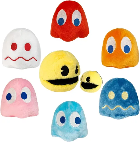 Pacn Game Man - Juguetes de peluche de fantasma, ideal como regalo de fiesta o compañero, juguete de peluche fantasma, día del niño y fiestas de
