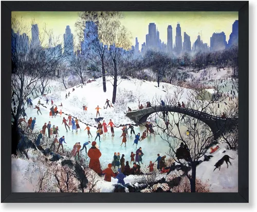 Miniatura 58 de Poster Master Impresión de pintura vintage de árbol de Navidad, póster retro de vacaciones, arte de invierno, diseño abstracto melancólico de pared