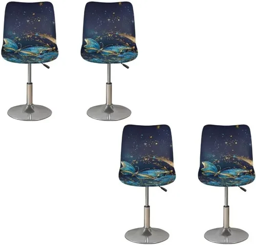 Miniatura 53 de 250th Anniversary - Juego de 2 fundas para taburetes de bar, fundas para sillas de taburete de mostrador con almohadilla de asiento impermeable