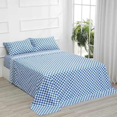 Miniatura 37 de Juego de sábanas de cama de 4 piezas - Tamaño completo - Juego de sábanas de cama de microfibra suave y duradera, bolsillo profundo, resistente a