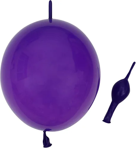Miniatura 14 de Globos de eslabones de 10 pulgadas, 60 globos de eslabones de látex rosa bebé, 60 piezas para decoración de bodas, cumpleaños, Halloween, Navidad