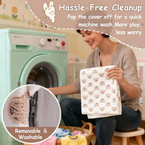 Miniatura 6 de Sofá para niños pequeños, silla para niños, sofá para niños con bolsillos laterales que brilla en la oscuridad, sillón para niños con funda