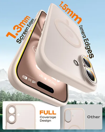 Miniatura 529 de TOCOL Funda para iPhone 11, compatible con Magsafe, protección completa de cámara, imanes integrados, protección contra caídas, funda translúcida