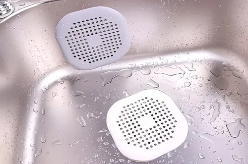 Miniatura 7 de Tapón para desagüe de ducha, 2 piezas, protectores para el hogar con ventosa para trampa de agua, cubierta para fregadero para baño, bañera y cocina