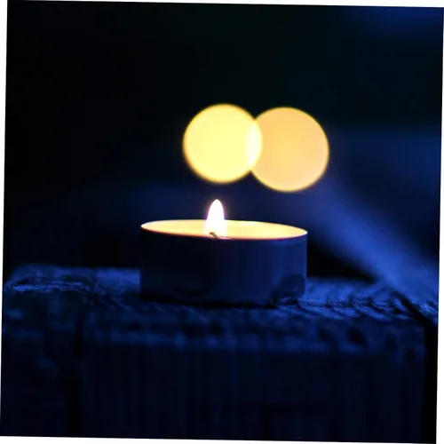 Miniatura 3 de EXCEART Juego de 100 velas de aluminio para decoración de velas, contenedor de caja de aperitivos, kits de adornos caseros, estuche de mecha