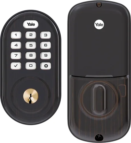 Miniatura 7 de Yale Assure SL - Cerradura de pestillo con Z-Wave, cerradura de puerta de entrada sin llave ante negro con teclado de pantalla táctil electrónica