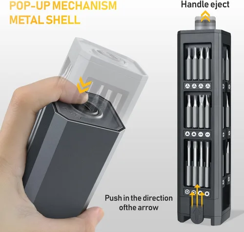 Miniatura 6 de ZOE Destornillador Eléctrico, Mini Juego de Destornilladores de Precisión Inalámbrico, Kit de Destornillador Pequeño con Puntas Magnéticas