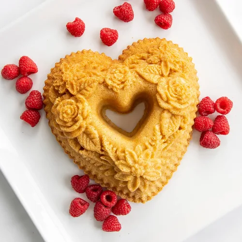 Miniatura 2 de Nordic Ware Wildflower Heart Bundt, 6 tazas, caramelo