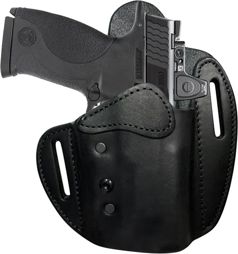 Miniatura 14 de Urban Carry LockLeather OWB RMR/RDS - Funda segura y cómoda de cuero/polímero híbrido para una ocultación óptima Diestro Compatible con una