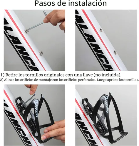 Miniatura 6 de Suruid Portabotellas de agua para bicicleta, ultraligero, soporte universal para botellas de bicicleta, ciclismo, MTB, bicicletas